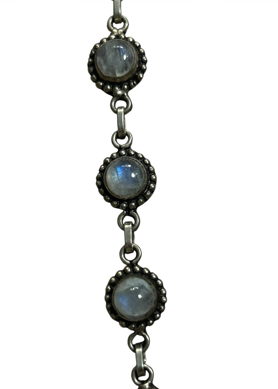 Vintage 925 silver and moonstone bracelet