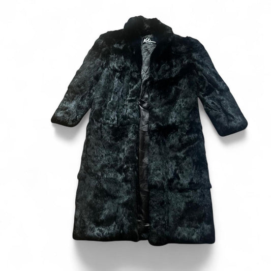 Black fur coat