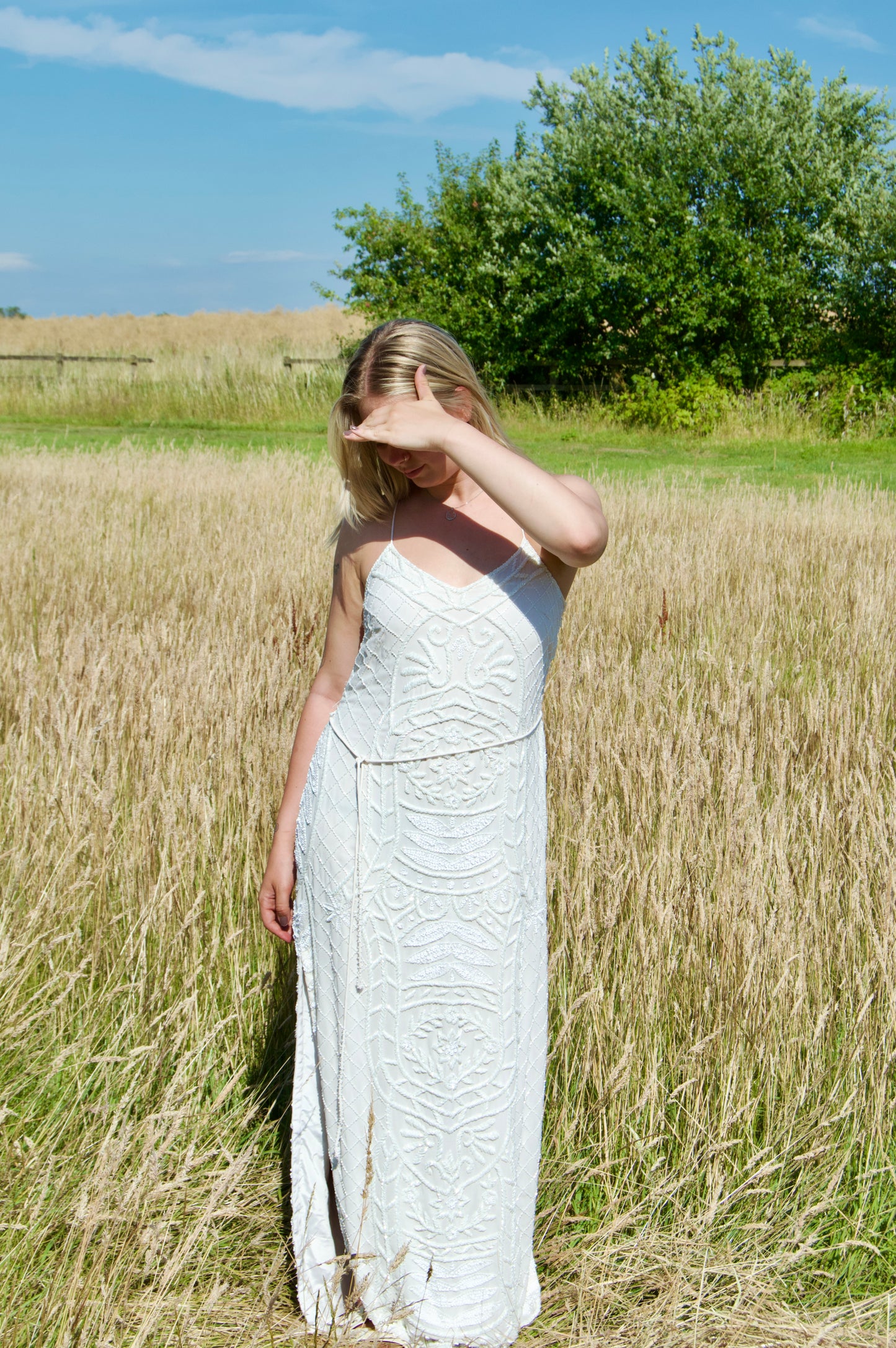 Embellished maxi dress