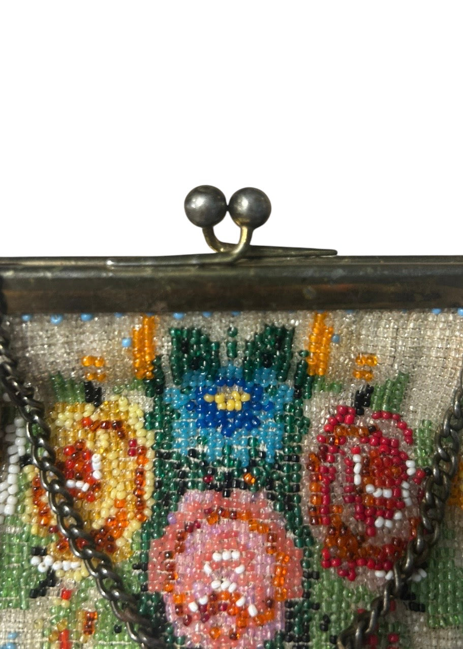 Beaded Edwardian-era evening bag