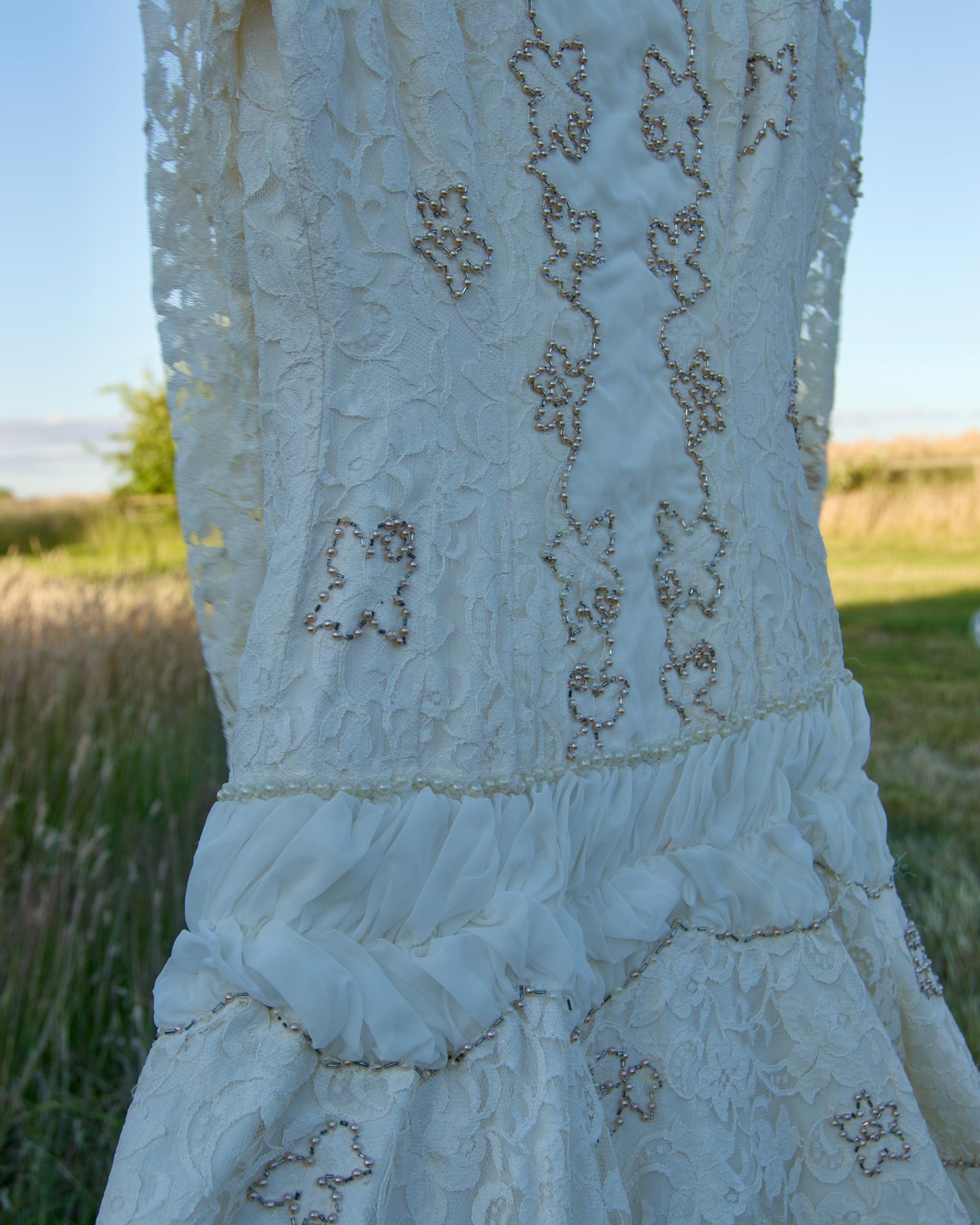 handmade vintage wedding dress