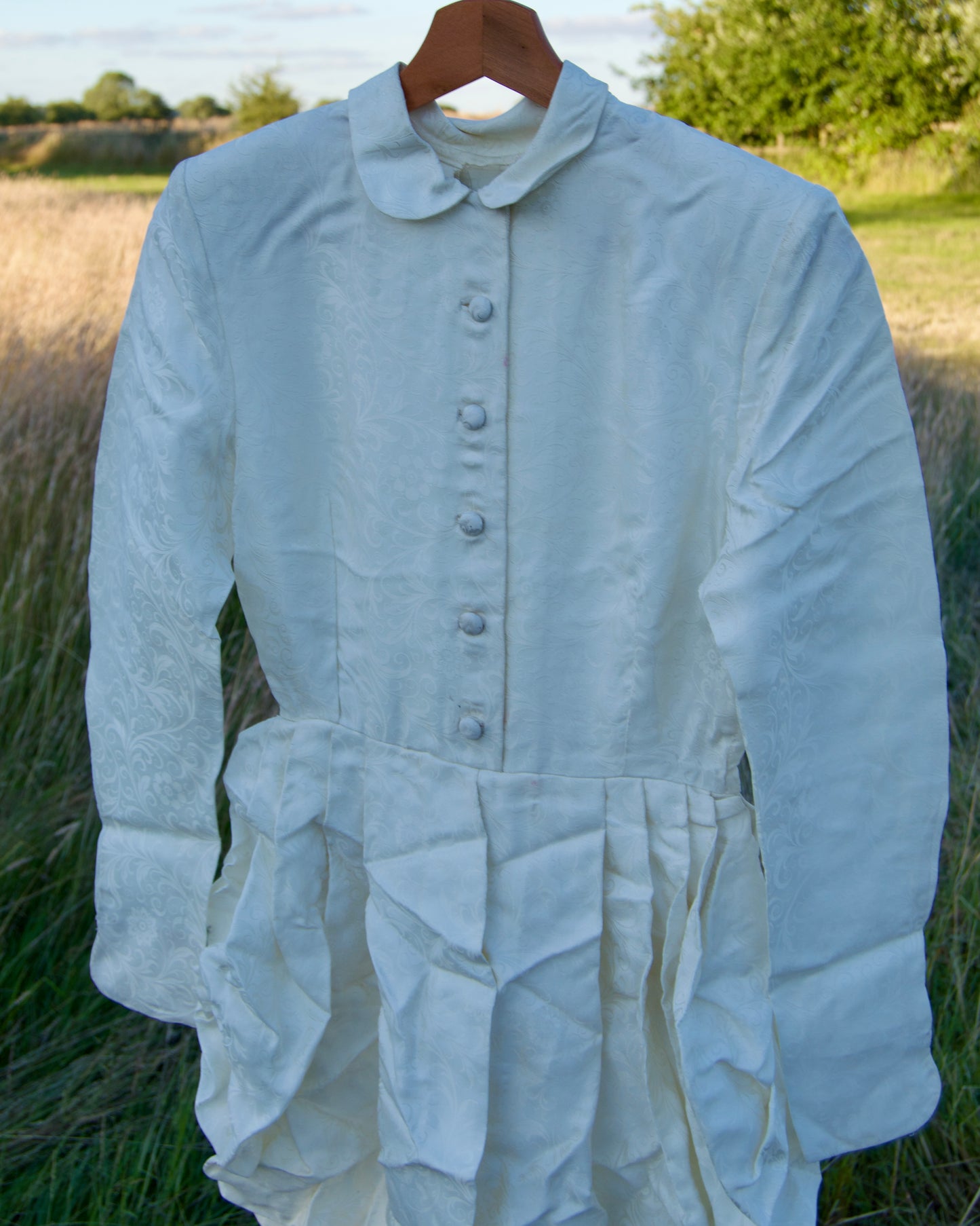 1980’s “Victorian revival” wedding dress